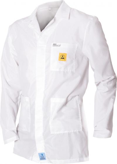 ESD Lab Coat 1/2 Length ESD Smock White Unisex 3XL Antistatic Clothing ESD Garment